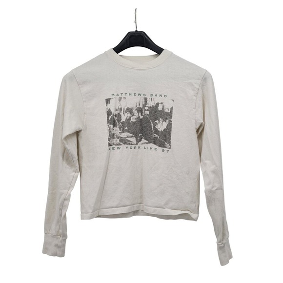 Brandy Melville Other - Vintage White John Galt Long Sleeve Crew Neck Pullover Sweatshirt Matthews Band